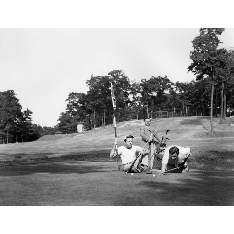 Globe Photos Entertainment Babe Ruth Taking A Shot On The Green On